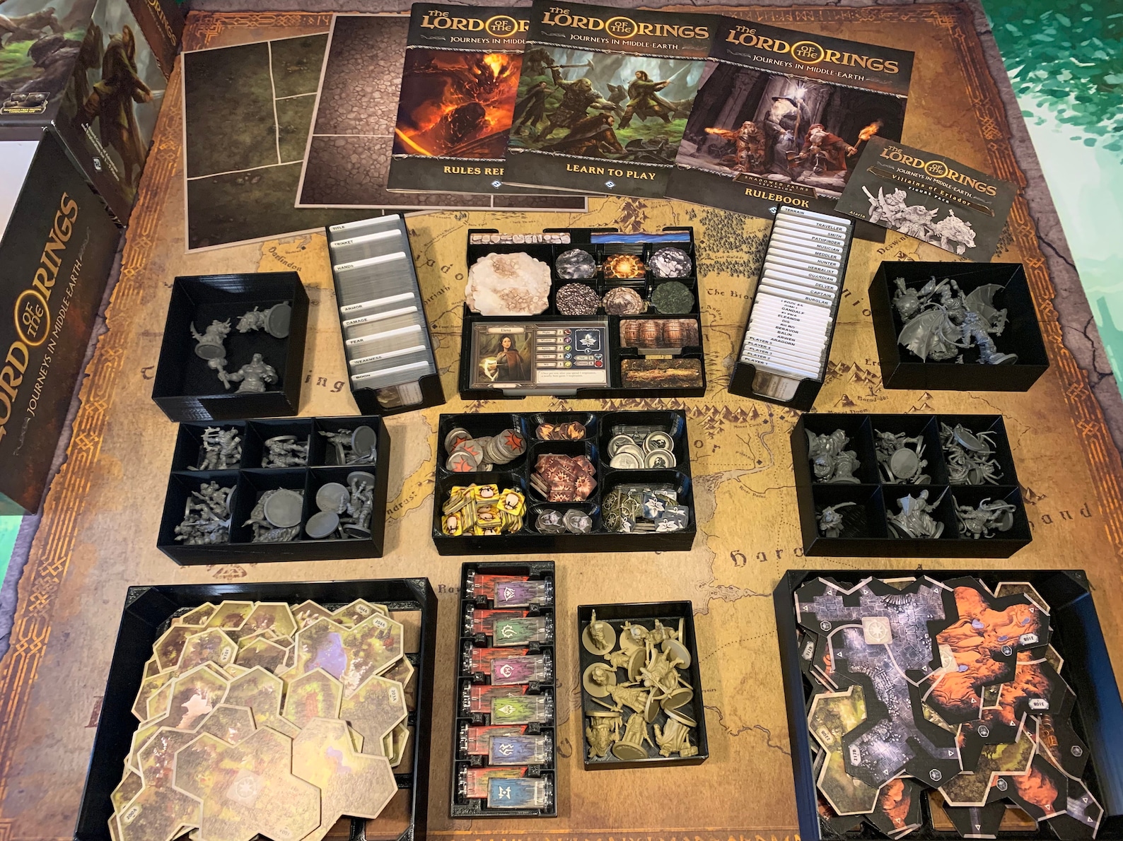 Lord of the Rings Journeys in Middleearth Insert Etsy