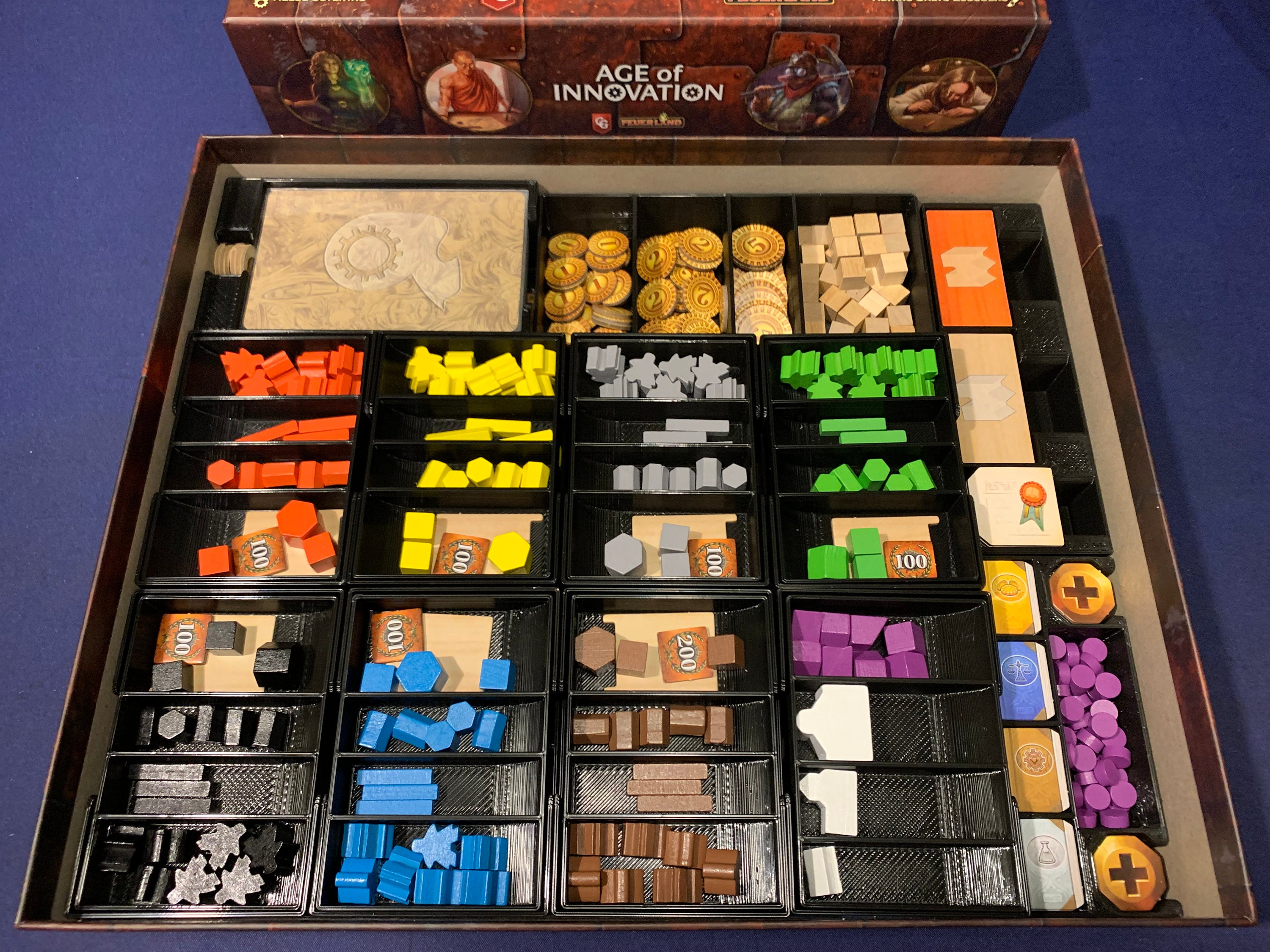 テラミスティカ 革新の時代 ボードゲーム テラミスティカ：革新の時代用インサートケース | テラミスティカ：革新の時代（age of innovation）収納インサート