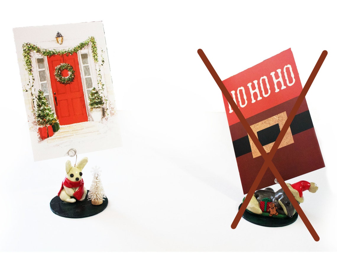 Threeinch Molding Clay Christmas Knickknacks W/ Picture or Etsy New