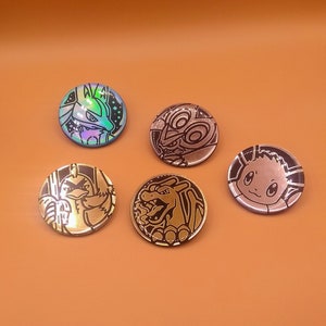 Homemade 2 Inch Coin Pin (Video Game Characters)