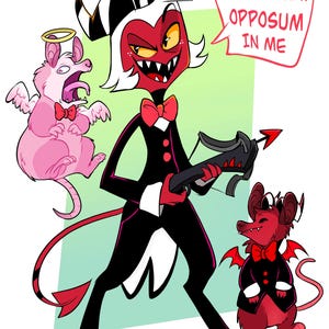 Opposum Moxxie Art Print