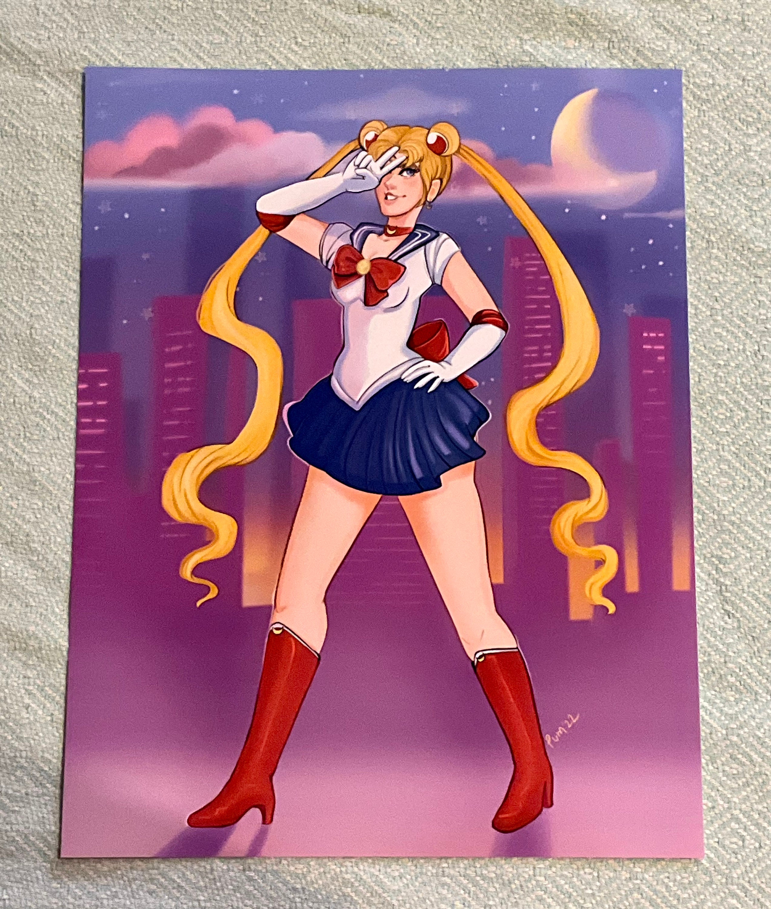 Impresión de Sailor Moon Fanart - Etsy México