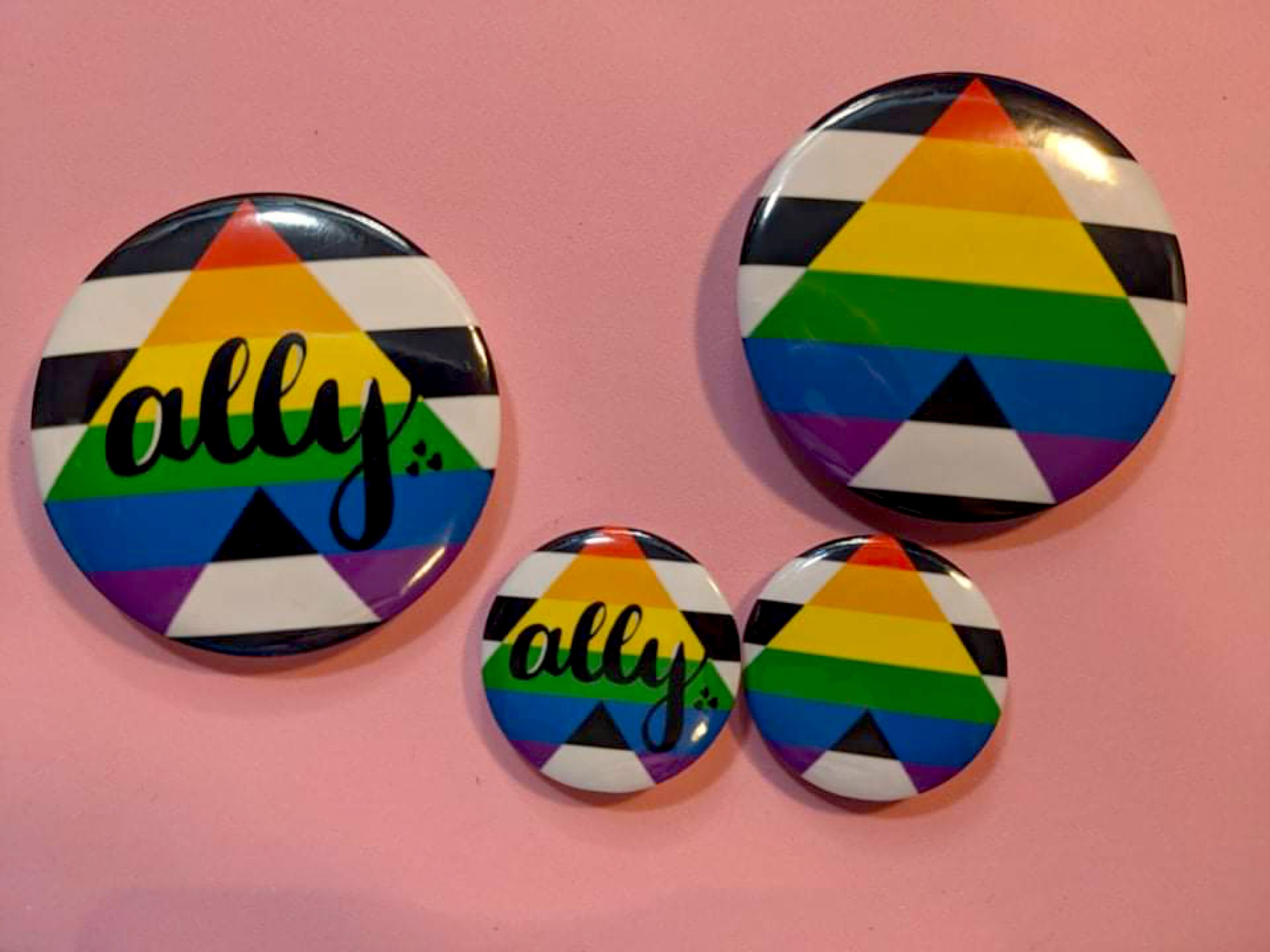 LGBTQIA Ally Pin Buttons Etsy