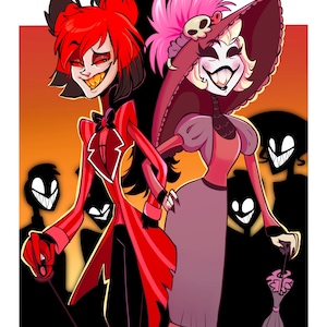 Two Best Friends Helluva-verse Print