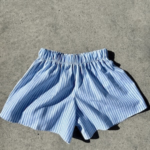 Simply Daring Gingham Boxer Shorts | Women's Lounge Shorts | Boxers | Blue Gingham | Eclectic Grandpa Style | Handmade