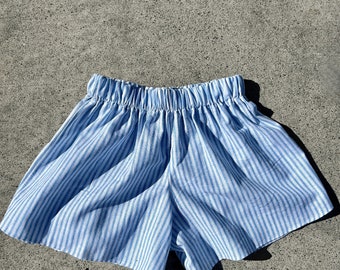 Simply Daring Gingham Boxer Shorts | Women's Lounge Shorts | Boxers | Blue Gingham | Eclectic Grandpa Style | Handmade