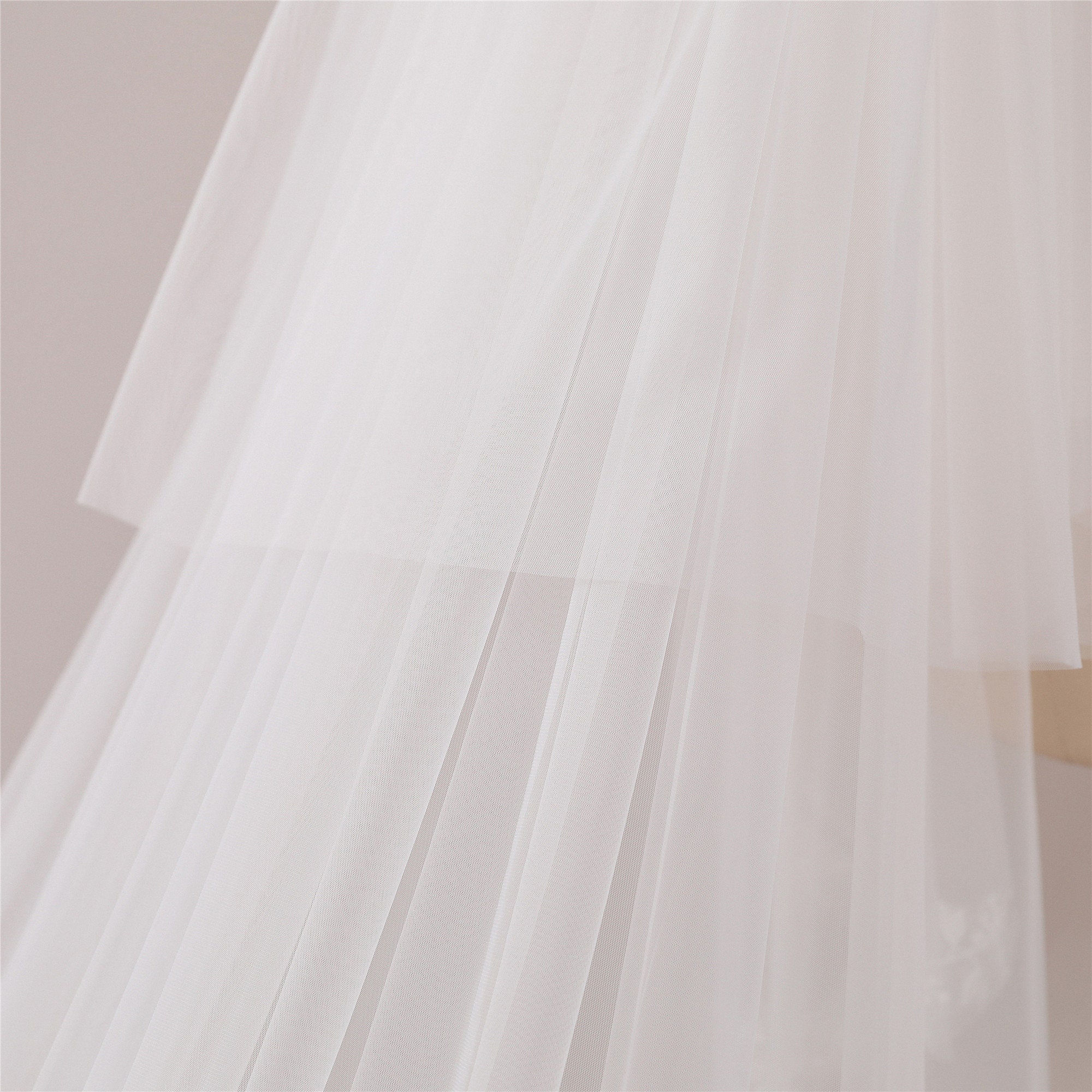 Boho Bridal Veil Shimmer Lace Wedding Veil With Blusher Flower - Etsy