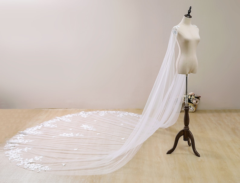ivory wedding cape