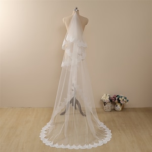 Drop Veil,Blusher Wedding Veil,Chapel Cathedral Sheer Drop Veil,Wedding Veil Cathedral Wedding Veil ,Long Veil,Blusher veil,no comb veil,sof
