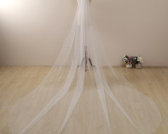 Glitter veil,Sparkle veil,Long Bridal Wedding Veil with Sparkly Glitter Cathedral Length Veil Shimmer Chapel Wedding Veil,veil with comb