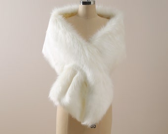 plus size fur shawl