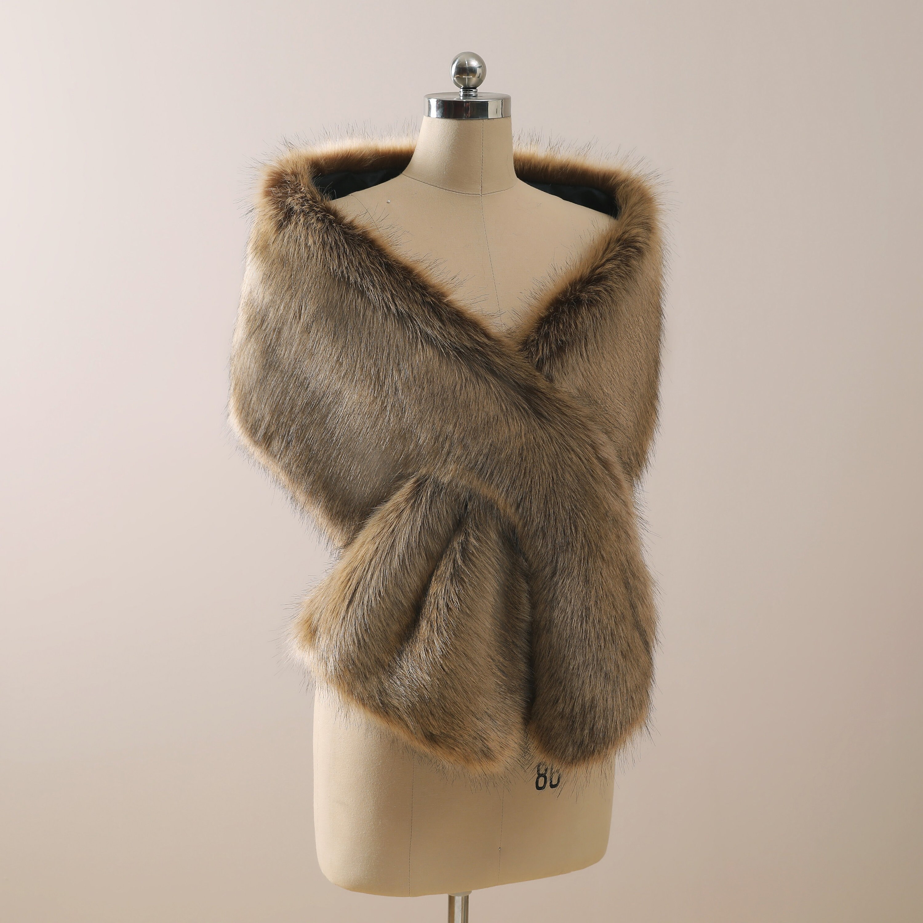 bridal shawl fur