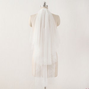 Kurz 2 t Einfache Hochzeit Schleier, Hochzeit Schleier in Elbow, Fingerspitze, Brautschleier, Bachelorette Party Schleier