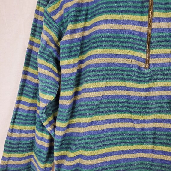 90s Vintage Bugle Boy Striped Long Sleeve Shirt, … - image 3