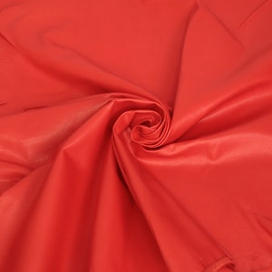 Lamb Skin Leather Red Color DISCOUNTED (%100 Genuine Natural Skin)