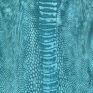 Ostrich Leg Leathers Turquoise vintage finish (Stone washed)