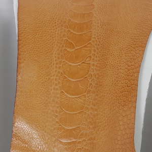 Ostrich Legs skin Leather Buttercup GL Grade A