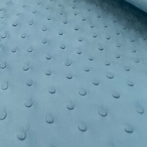 Ostrich Hide Leather Sky Blue Color (%100 Genuine Natural Skin)