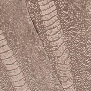 Ostrich Legs Leather Mouse color Stone Washed Grade A and B