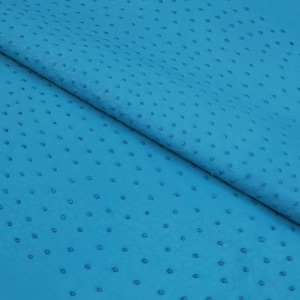 Ostrich skin Leather Crystal Blue SF Color  (%100 Genuine Natural Skin )