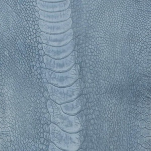 Ostrich Leg Leathers Royal Blue Color Stone Washed