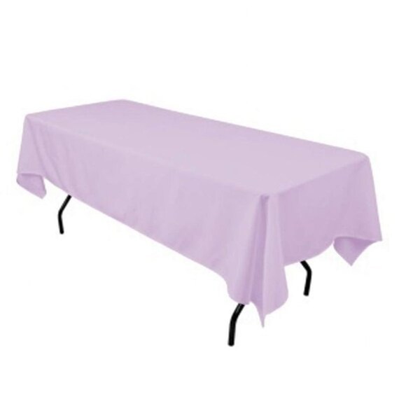 Lavender Buffet For 6 Foot Table In Washable Polyester Decorations Prom Wedding Rectangle Tablecloth 60 X 102 Inch Dexis Iberica Craft Supplies Tools Upholstery Lavender Buffet For 6 Foot Table In, How To Make A Rectangle Tablecloth Fit An Oval Table