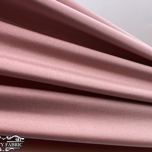Dusty Rose Shiny 4 Way Stretch Nylon Spandex Fabric By The Yard | 58” Width | Ultra Soft and smooth | Swimwear Spandex Fabric