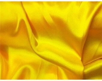Blazing Yellow Stretch Charmeuse Fabric main image 0
