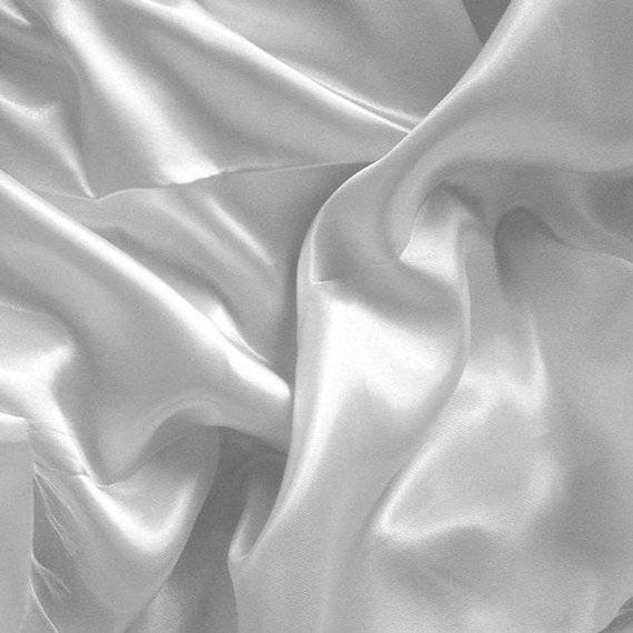 Satin Fabric | by The Yard | Luxury & Soft | 60 Wide Roll | Silky & Shiny  | Decoration, Apparel, Drapery, DIY Crafts (White, 5 Yards)