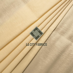 Ivory 2 Way Stretch Taffeta Fabric (60” Wide ) By The Yard nylon Spandex Fabric Two tone Taffeta Fabric for prom dress, wedding Dress
