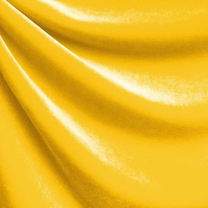 GEEL-zachte kwaliteit Stretch Velvet Fabric By The Yard_ 58" wide_ Super Soft _ Light Weight_ gebruikt voor jurken, decoraties, kleding, naaien