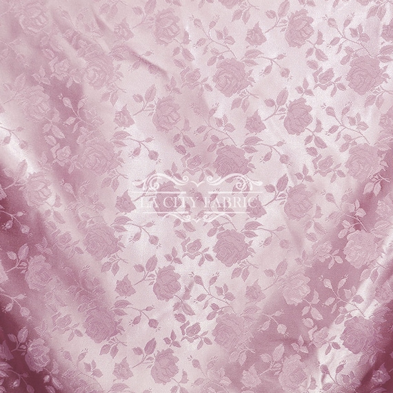Plastron in antique pink micro jacquard silk