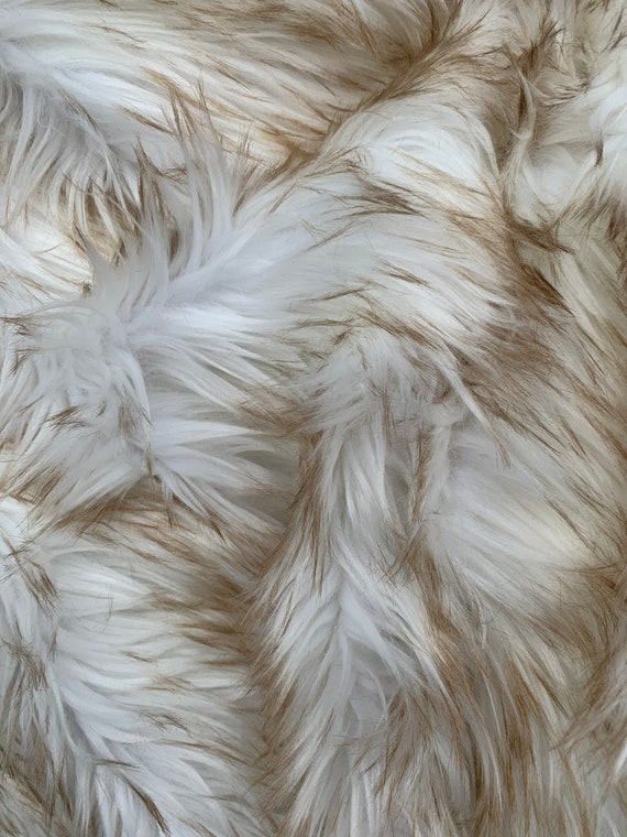 CRS Fur Fabrics Tessuto in Finta Pelliccia, Super Lussuoso, 1 m, Poliestere, Multi, 1Mtr 150cm x 100cm