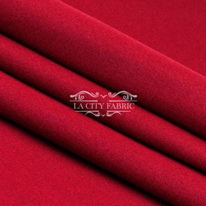 Red Felt Fabric - by The Yard