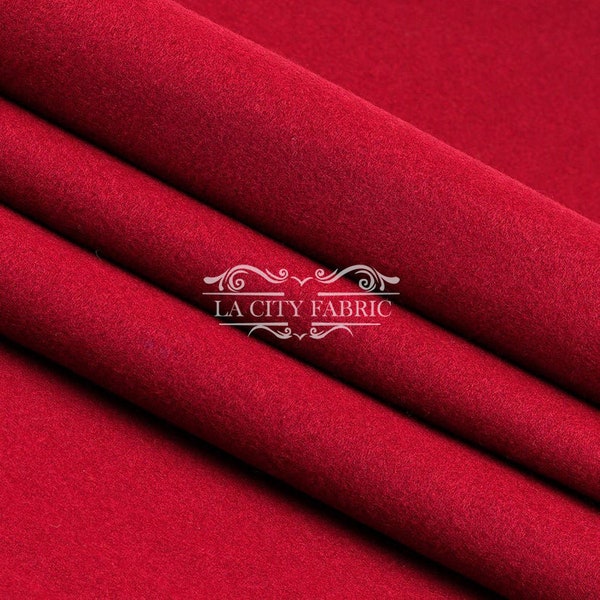 Red Acrylic Felt Fabric 72"  Wide_ Felt Fabric Material Craft Soft Polyester_ Thick  Quality Felt Fabric By The Yard_ Felt By The Bolt