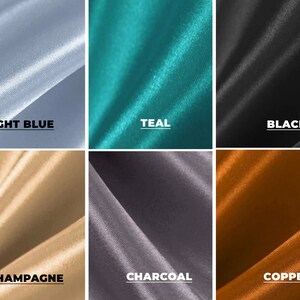 Skyway Blue Stretch Charmeuse Fabric main image 1