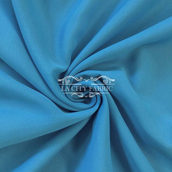 Turquoise chiffon fabric discount