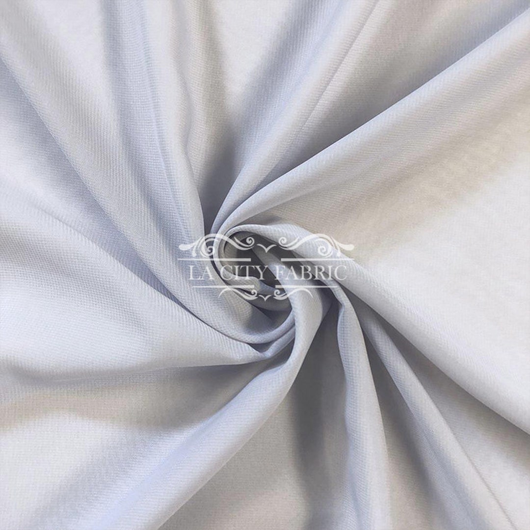 Soft Poly Chiffon Fabric (White) - By The Yard - Sheer- Wholesale Price