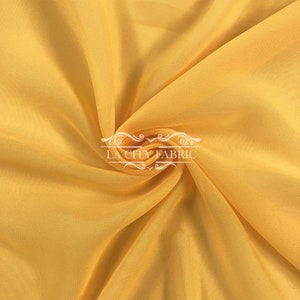 White Chiffon Fabric Polyester All Solid Colors Sheer 58'' Wide By the Yard  for Garments, Decoration, Crafts