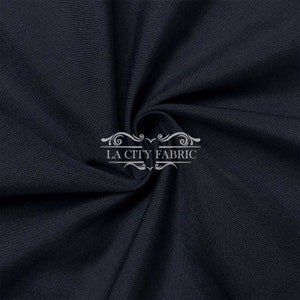 Navy Blue Solid Poly Cotton Broadcloth Fabric by the Yard | By the Roll | Soft and High-Quality Cotton Fabric | Wholesale Price Fabric