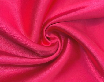 Dusty Rose 4 Wege Stretch Seidiger Spandex Satin Stoff Meterware | Glänzender Satin Stoff | 60 "breite | Dicker Und Schwerer Satin Spandex
