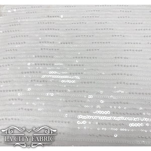 Tempest White Athletic Mesh Fabric. 4 Way Stretch