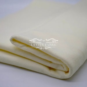 Ivory Acrylic Felt Fabric 72&quot; Wide _ Felt Fabric Material Craft Soft Polyester _ Thick Quality Felt Fabric By The Yard _ Felt By The Bolt