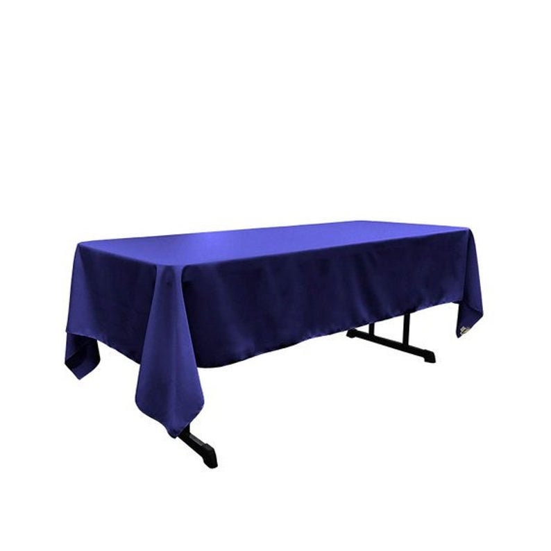ROYAL-BLUE2019 Polyester Tablecloth58 x 120-Inch Rectangular DecorationFashionPartyOutdoorTableclothsRunnersDecor