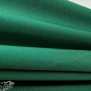Hunter Green Shiny 4 Way Stretch Nylon Spandex Fabric By The Yard | 58” Width | Ultra Soft and smooth | Swimwear Spandex Fabric