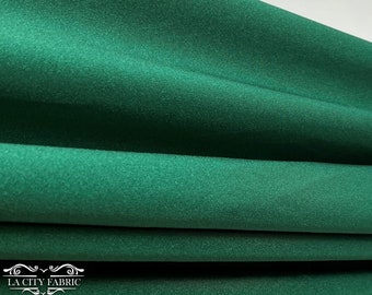 Hunter Green Shiny 4 Way Stretch Nylon Spandex Fabric By The Yard | 58” Width | Ultra Soft and smooth | Swimwear Spandex Fabric