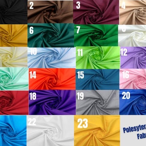 Cotton Fabric By The Yard (60” Wide) | Soft Fabric | Cotton Polyester Broadcloth Fabric | Sewing, Bedding, Curtains