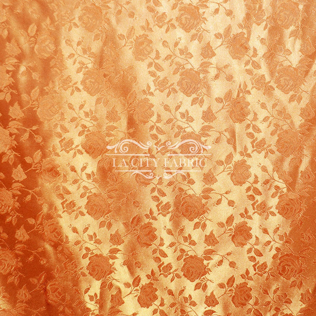 Orange JD 380 Silk Jacquard