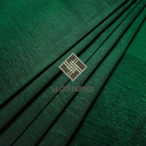 Hunter Green 2 Way Stretch Taffeta Fabric (60” Wide ) By The Yard nylon Spandex Fabric Two tone Taffeta Fabric for prom dress, wedding Dress