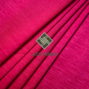 Fuchsia 2 Way Stretch Taffeta Fabric (60” Wide ) By The Yard nylon Spandex Fabric Two tone Taffeta Fabric for prom dress, wedding Dress